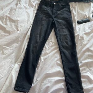 American Eagle Black High Waisted Skinny Jeans